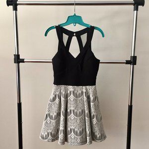 Black And White Party Dress